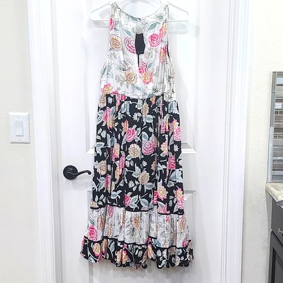 Torrid Floral Challis Midi Dress - Picture 5 of 7
